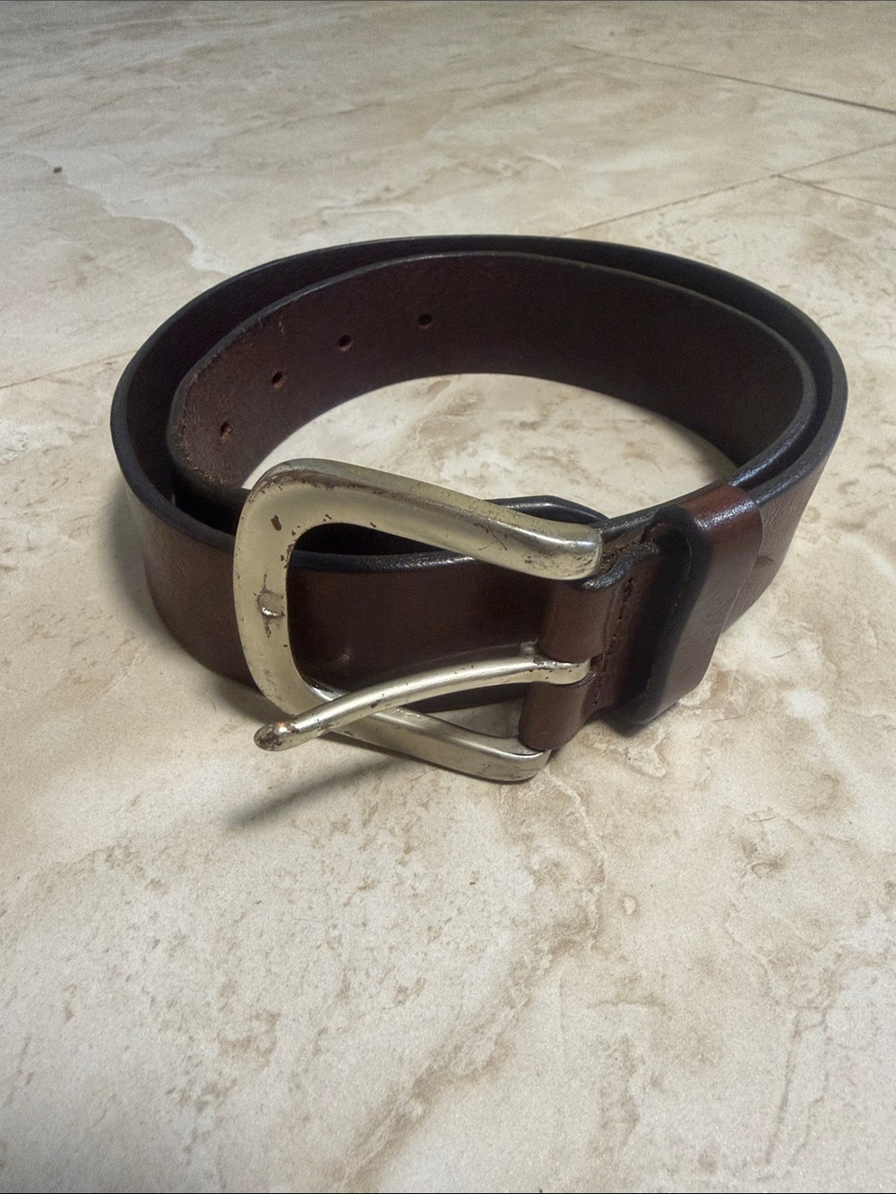Old Navy Genuine Italian Leather Brown Belt